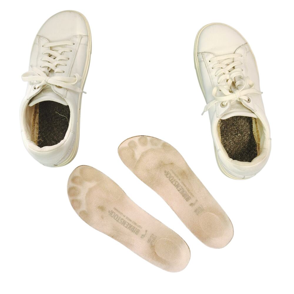 Birkenstock Bend Low White Leather Sneakers Shoes EU 38 US 7-7.5 - Picture 4 of 10